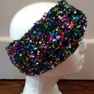 Rainbow Sequin Headwrap